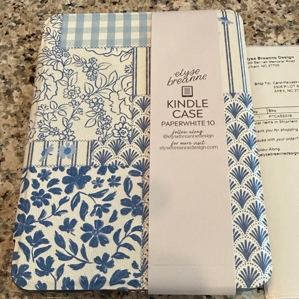 Elyse Breanne Blue Kindle Case